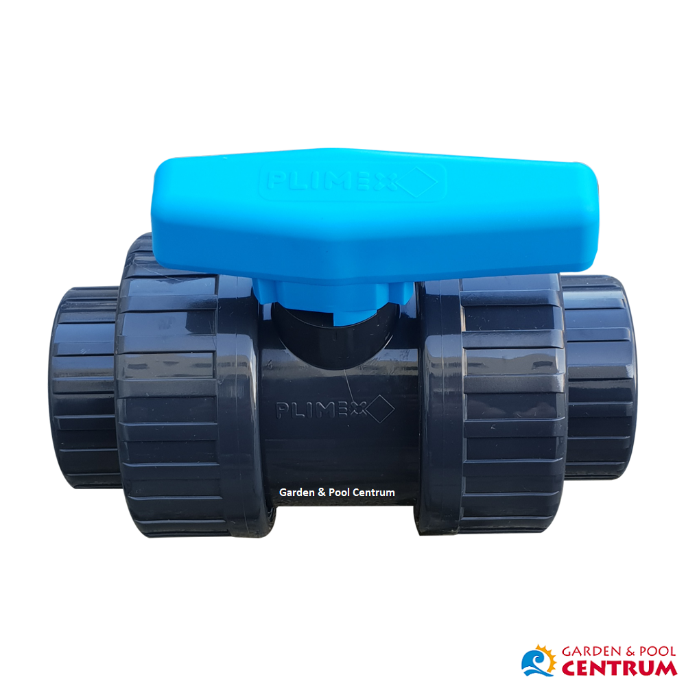 Bazénový PVC guľový ventil Plimex 40 mm lepenie / lepenie