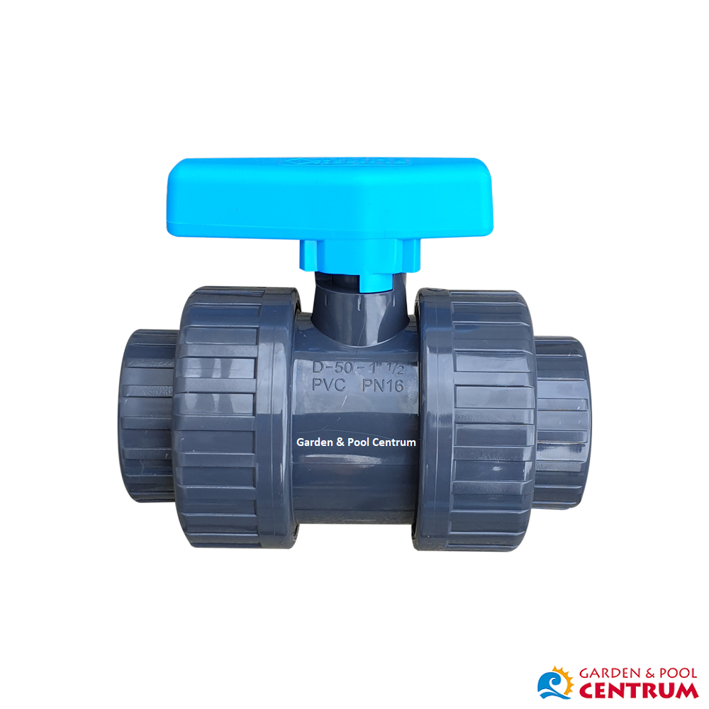 Bazénový guľový ventil PVC vnútorný závit 1 1/2'' / vnútorný závit 1 1/2''